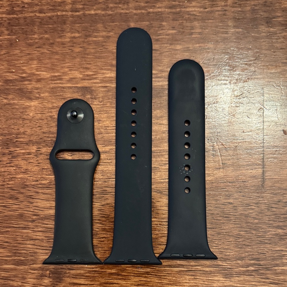 Black Silicone Watch Band